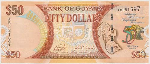 Guyana 2016. 50$ T:I
Guyana 2016. ... 