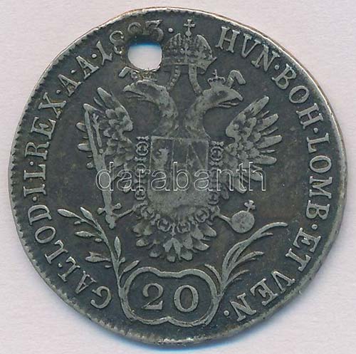 Ausztria 1823A 20kr Ag I. Ferenc ... 