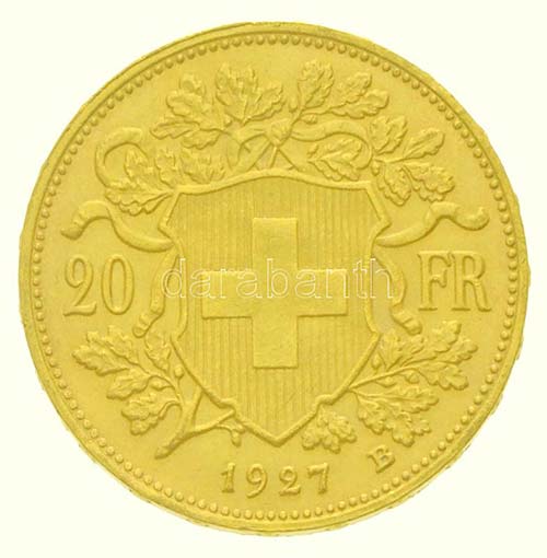 Svájc 1927B 20Fr Au (6,44g/0.900) ... 