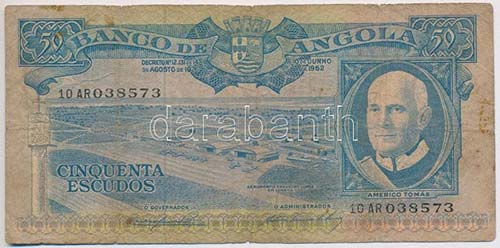 Angola 1962. 50E T:III- kis ly., ... 
