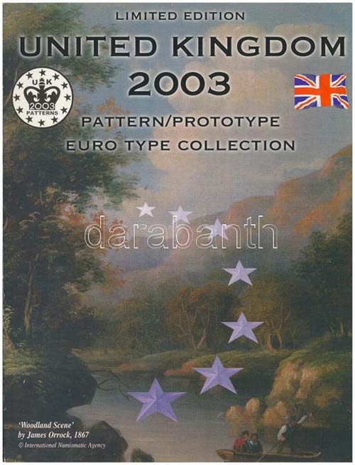 Nagy Britannia 2003. 1c-2E Euro ... 