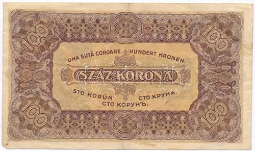 1923. 100K Magyar Pénzjegynyomda ... 