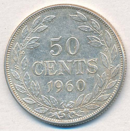 Libéria 1960. 50c Ag ... 
