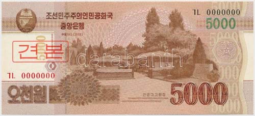 Észak-Korea 2013. 5000W MINTA ... 