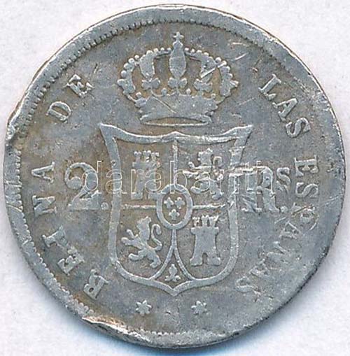 Spanyolország 1862. 2R Ag II. ... 