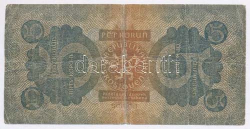 Csehszlovákia 1921. 5K ... 