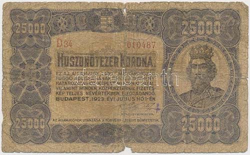 1923. 25.000K Orell Füssli ... 