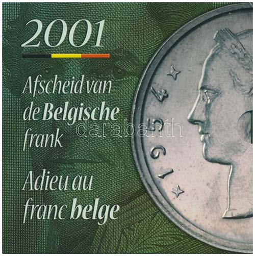 Belgium 2001. 50c-20Fr (5xklf) ... 