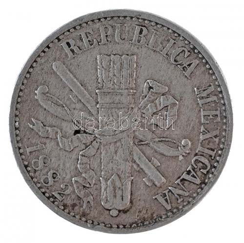 Mexikó 1882. 5c Cu-Ni T:2
Mexico ... 