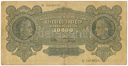 Lengyelország 1922. 10.000M ... 