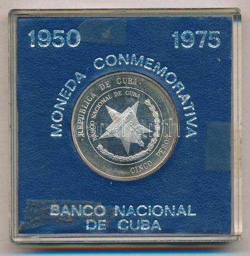 Kuba 1975. 5P Ag, eredeti kék ... 