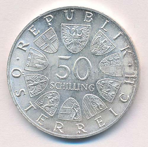 Ausztria 1965. 50Sch Ag 600 éves ... 