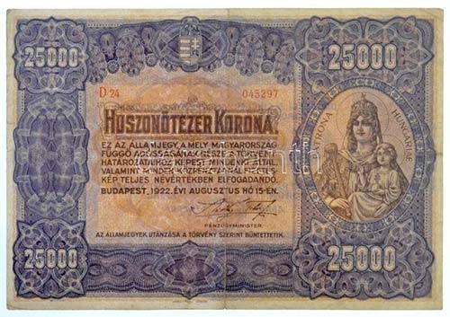 1922. 25.000K Orell Füssli ... 