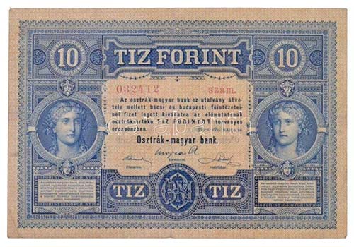 1880. 10Ft Osztrák-magyar Bank, ... 