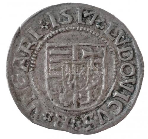 1517K-G Denár Ag II. Lajos ... 