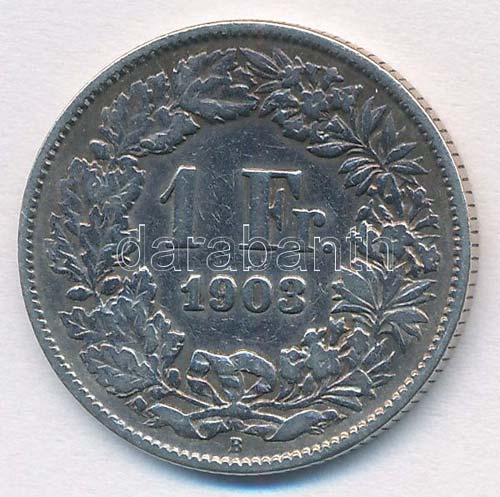 Svájc 1903.1Fr Ag T:2- ... 