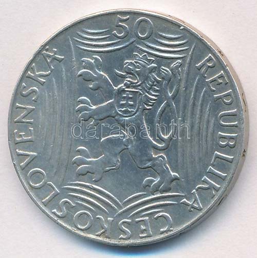 Csehszlovákia 1949. 50K Ag ... 