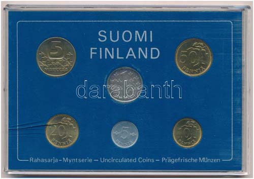 Finnország 1981. 5p-5M (6xklf) ... 