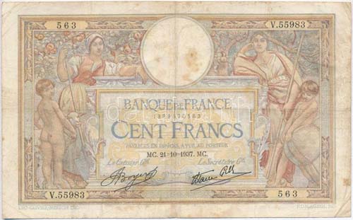 Franciaország 1937. 100Fr T:III ... 