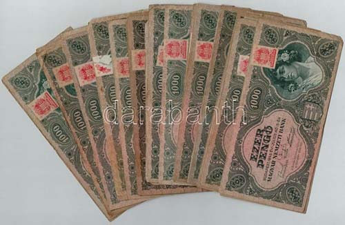 1945. 1000P (30x) MNB bélyeggel ... 