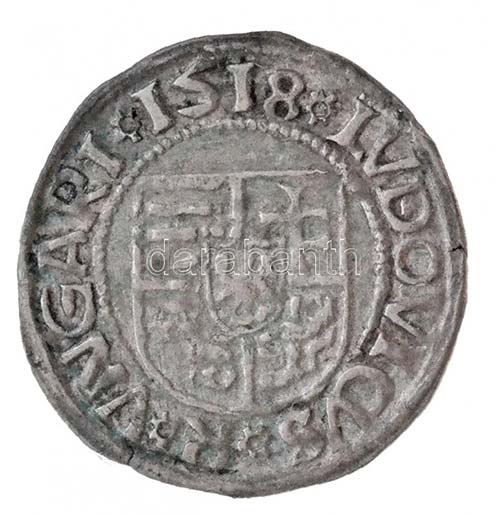 1518K-G Denár Ag II. Lajos ... 