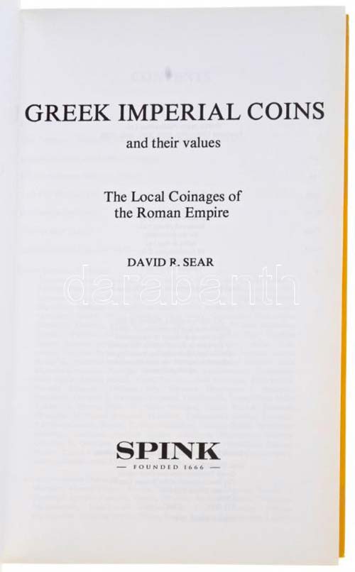 David Sear: Greek Imperial Coins ... 