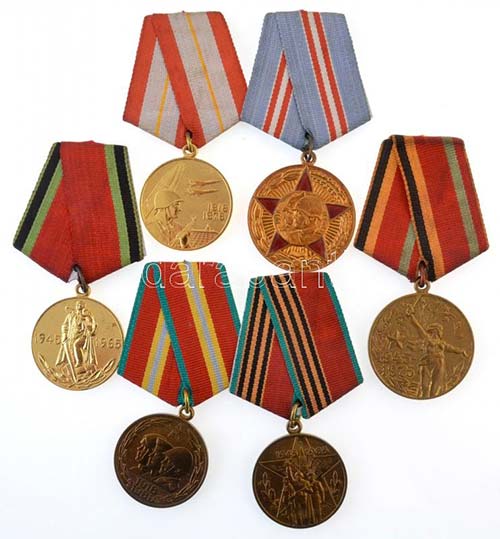 6db-os vegyes szovjet kitüntetés ... 