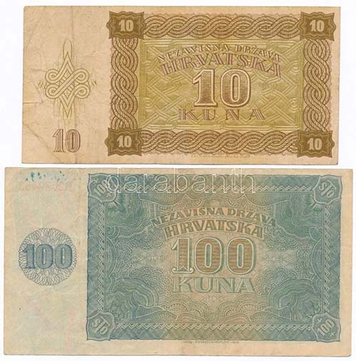 Indonézia 1957. 50R + 100R + ... 
