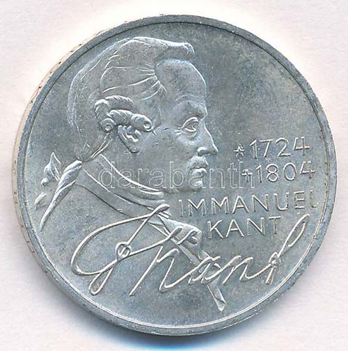NSZK 1974D 5M Ag Immanuel Kant ... 