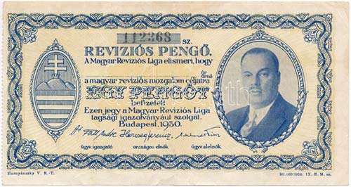 Budapest 1930. Revíziós Pengő ... 