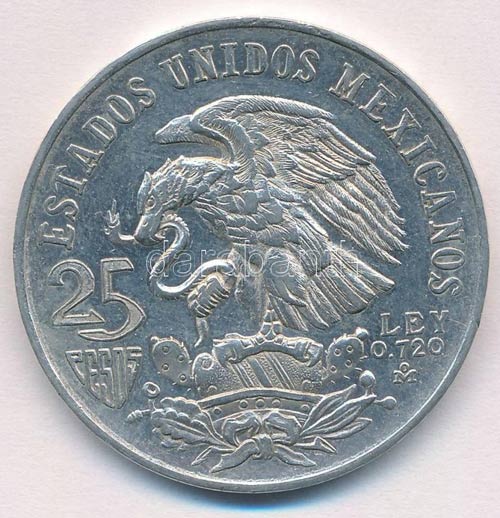 Mexikó 1968. 25P Ag Olimpia ... 
