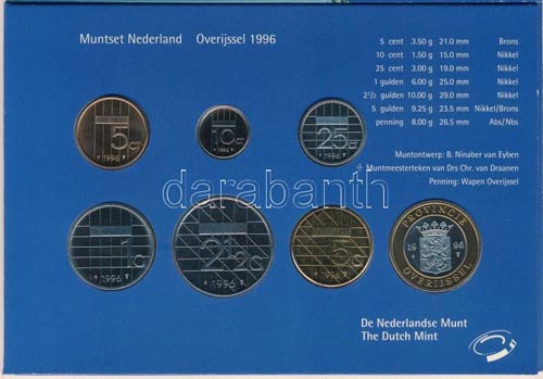Hollandia 1996. 5c-5G (6xklf) + ... 