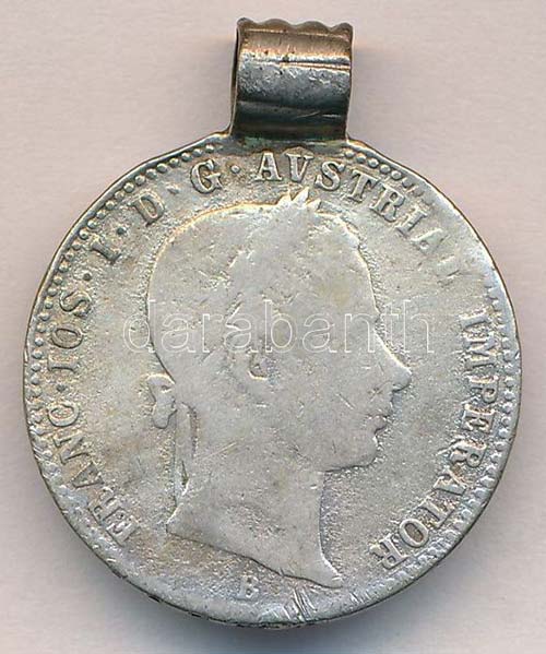 1858B 1/4Fl Ag Ferenc József ... 