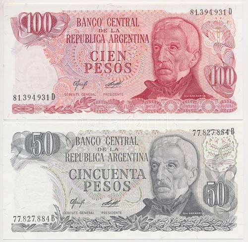Argentína 1971-1973. 100P + ... 