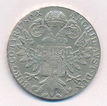 Ausztria 1780SF fém tallér ... 
