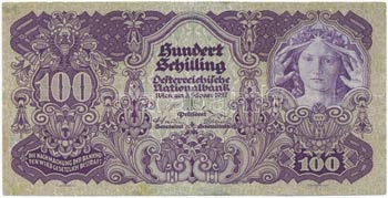 Ausztria 1927. 100Sch T:III- ... 