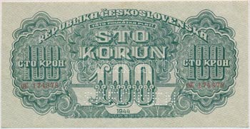 Csehszlovákia 1944. 100K minta ... 