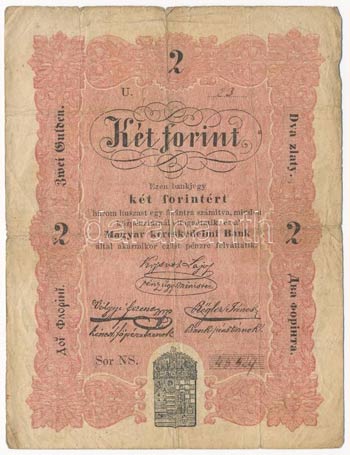 1848. 2Ft Kossuth bankó T:III- ... 