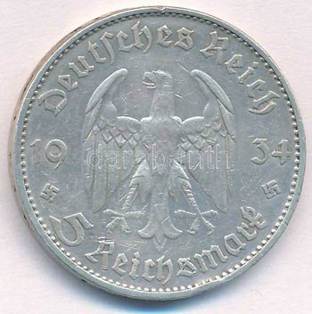 Német Harmadik Birodalom 1934D 5M ... 