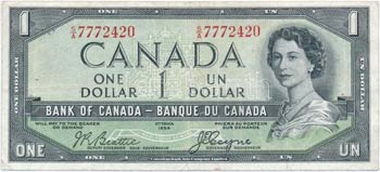 Kanada 1954. 1$ T:III
Canada 1954. ... 