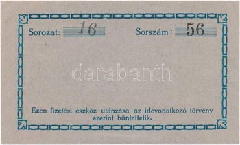 Budapest 1920.12.31. 10f + 20f + ... 