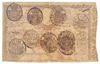 Portugália 1799. 10.000R kézzel ... 