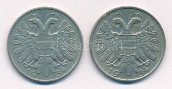 Ausztria 1934. 1Sch Cu-Ni (2x) ... 