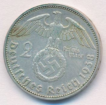 Német Harmadik Birodalom 1938E 2M ... 
