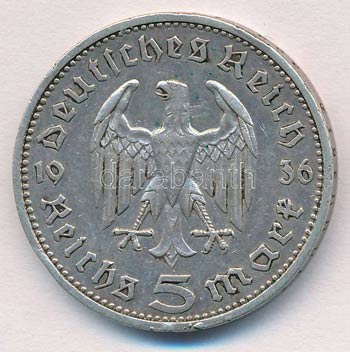 Német Harmadik Birodalom 1936E 5M ... 