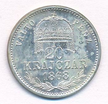 1868KB 20kr Ag Váltó Pénz ... 