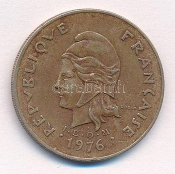 Francia-Polinézia 1976. 100Fr ... 