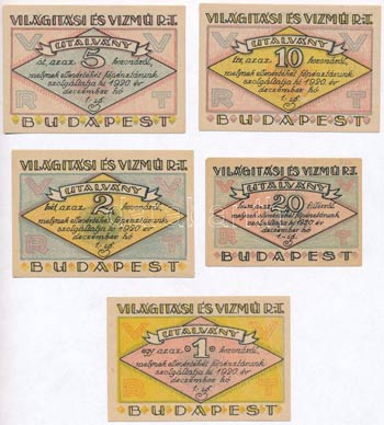 Budapest 1920. Világítási és ... 