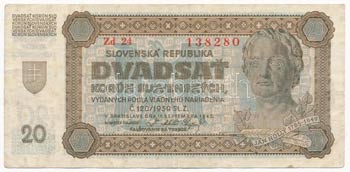 Szlovákia 1942. 20K ... 