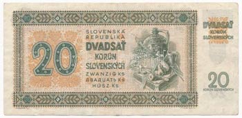 Szlovákia 1942. 20K ... 